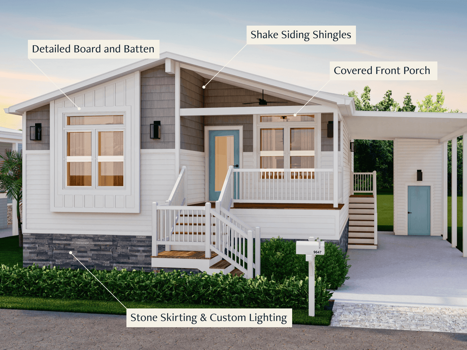 Image of one of osprey bay's renderings and cottage features